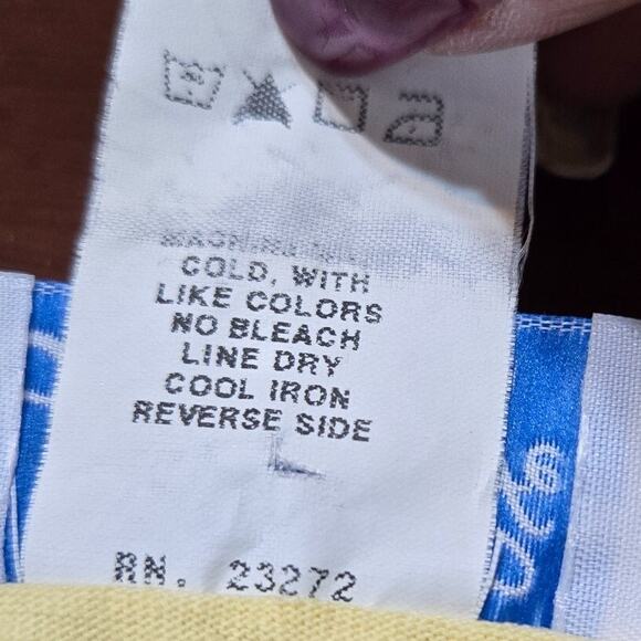 VTG - Leisure Life Dress Cover Up Yellow Short Slv Dress Size (see measurements) - Picture 10 of 10